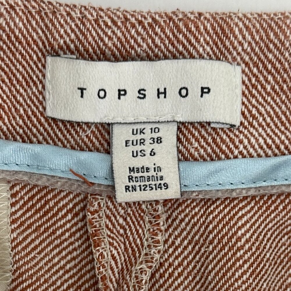 Topshop WOMEN TROUSERS Pink Corduroy Size 6 Pants Top Shop - Picture 7 of 8